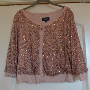 Sequined American Eagle Cardigan